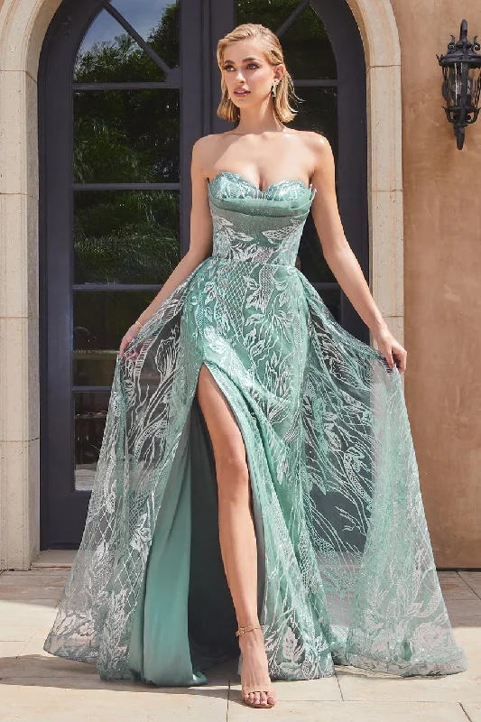 High-Low Dress Cinderella Divine CB129 Sage 8 Sale