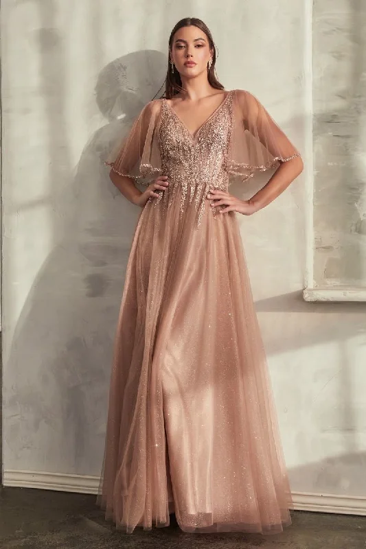 Taffeta Dress Cinderella Divine CD0175 Mocha Gold XL Sale