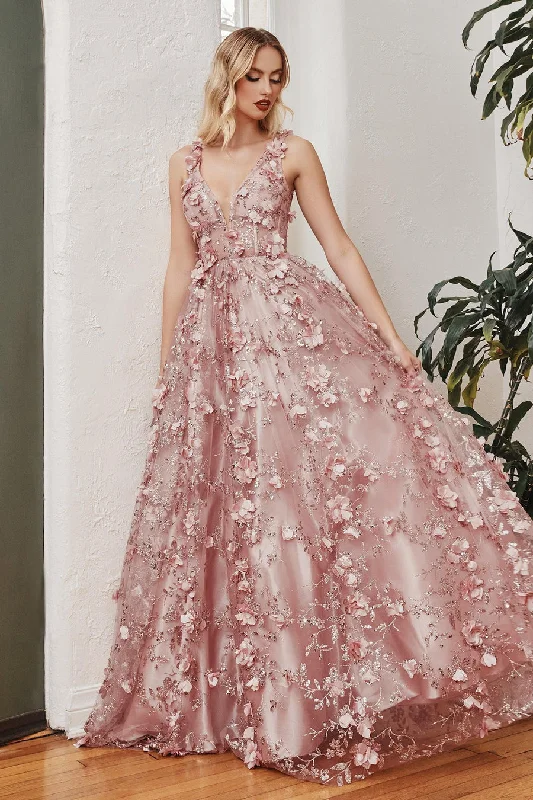 Off-Shoulder Dress Cinderella Divine J838 Blush 10 Sale