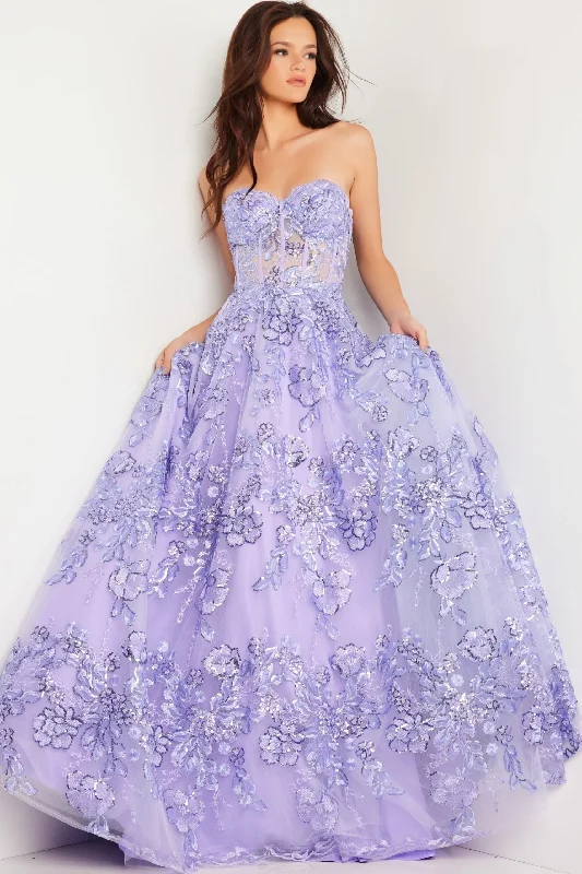 Formal Attire Jovani 26223 Long Ball Gown Beaded Sequin Prom Dress