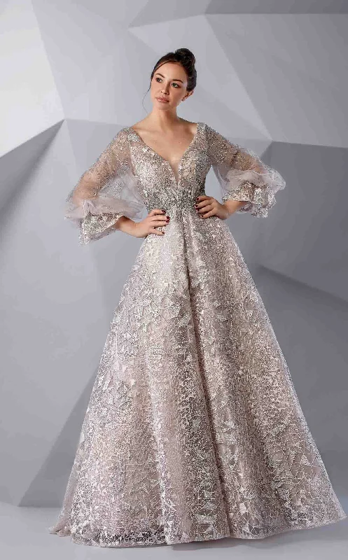 Drape Sleeve Dress Modessa Couture M20237 Dress
